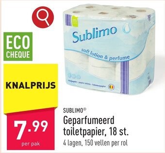 Sublimo Geparfumeerd toiletpapier, 18 st.