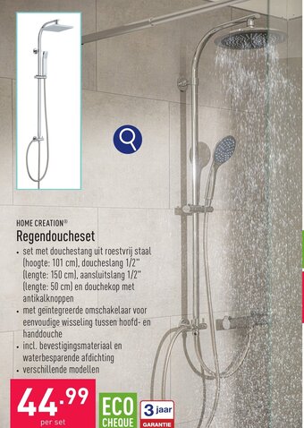 ALDI HOME CREATION Regendoucheset aanbieding