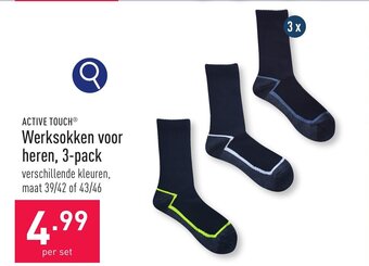 ALDI ACTIVE TOUCH Werksokken voor heren, 3-pack aanbieding