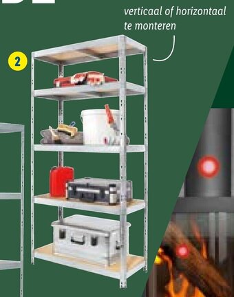 Lidl Metalen opbergrek 70 x 70 x 180 x 40 cm aanbieding