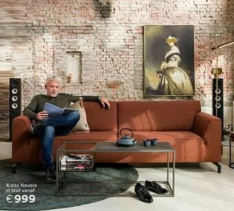Henders & Hazel 4-zits novara in stof aanbieding