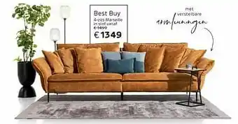 Henders & Hazel Best buy 4-zits marseille in stof aanbieding
