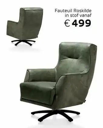 Fauteuil roskilde in stof