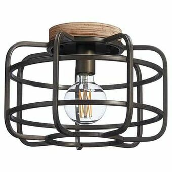 Kwantum Plafondlamp Wood Zwart aanbieding