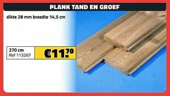 Bouwcenter Frans Vlaeminck Plank tand en groef aanbieding