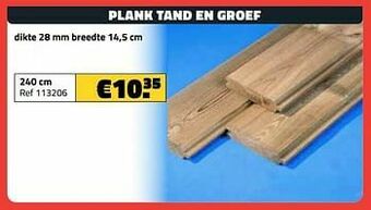 Bouwcenter Frans Vlaeminck Plank tand en groef aanbieding
