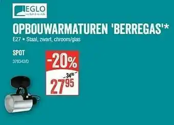 HandyHome Opbouwarmaturen berregas spot aanbieding