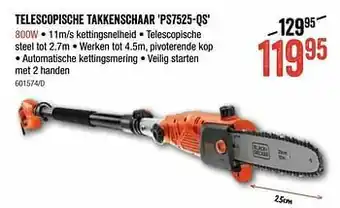 HandyHome Black + decker telescopische takkenschaar ps7525-qs aanbieding