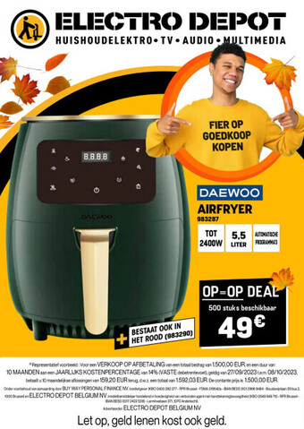 DAEWOO AIRFRYER 2400W