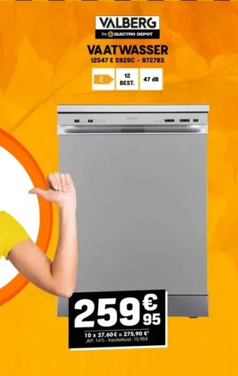 Electro Depot Vaatwasser aanbieding