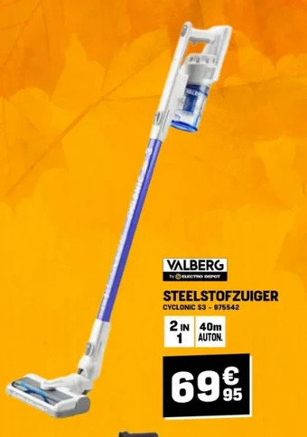 Electro Depot Steelstofzuiger aanbieding