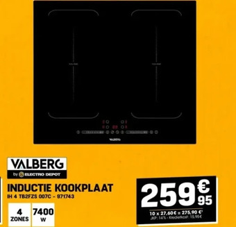 Electro Depot Inductie kookplaat aanbieding