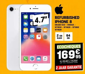 Electro Depot Refurbished iphone 8 aanbieding
