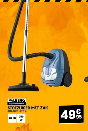 Electro Depot Stofzuiger met zak aanbieding