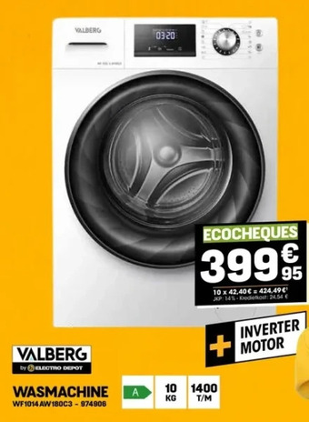 Electro Depot Wasmachine aanbieding
