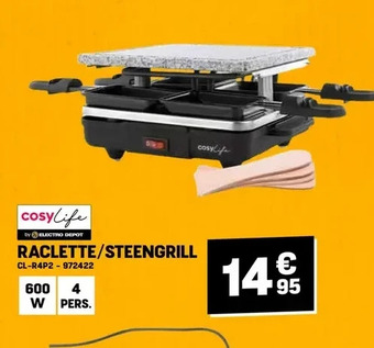 Electro Depot Raclette/steengrill aanbieding