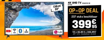 Electro Depot Lg 4k uhd tv 55uq731c be aanbieding