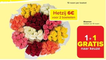 Carrefour Bloemen aanbieding