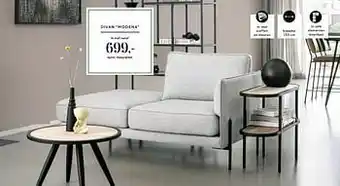 Divan modena in stof