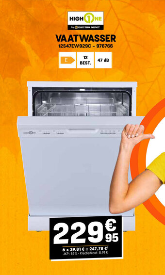 Electro Depot VAATWASSER aanbieding