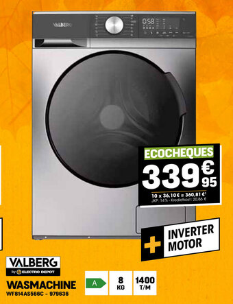 Electro Depot WASMACHINE 8 kg aanbieding
