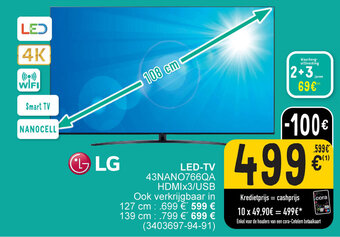 Cora LED-TV 108 cm aanbieding