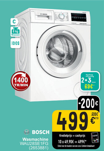 Cora BOSCH Wasmachine aanbieding