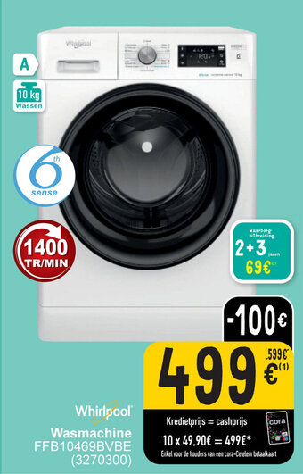 Cora Whirlpool Wasmachine aanbieding