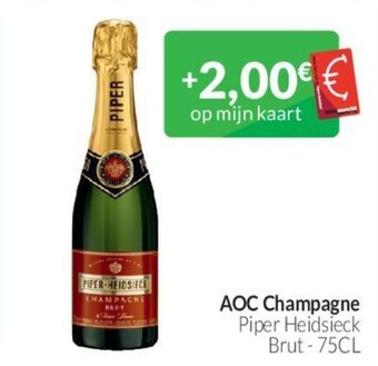 Intermarché AOC Champagne Piper Heidsieck Brut 75CL aanbieding