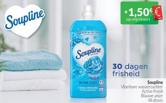 Intermarché Soupline Vloeibare wasverzachter Active Fresh Blauwe anjer aanbieding
