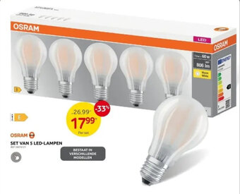 Brico SET VAN 5 LED-LAMPEN aanbieding