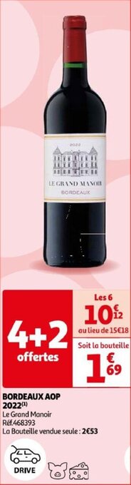 Auchan BORDEAUX AOP 2022 aanbieding