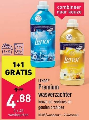 ALDI Lenor premium wasverzachter aanbieding