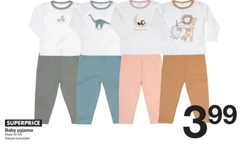 Zeeman Baby pyjama Maat 50-68 aanbieding