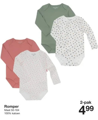 Zeeman Romper Maat 50-104 2-Pak aanbieding