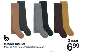 Zeeman Kinder maillot Maat 98-140 2 paar aanbieding