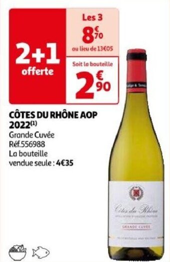 Auchan CÔTES DU RHÔNE AOP 2022 aanbieding