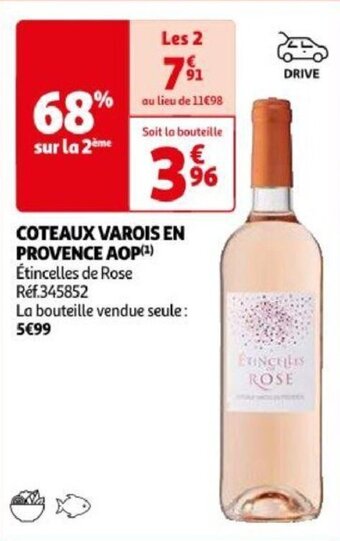 Auchan COTEAUX VAROIS EN PROVENCE AOP aanbieding