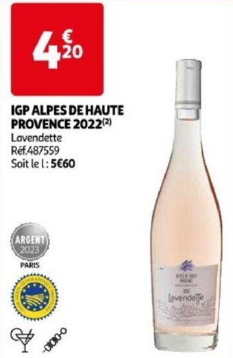 Auchan IGP ALPES DE HAUTE PROVENCE 2022 aanbieding