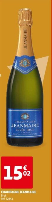 Auchan CHAMPAGNE JEANMAIRE Brut aanbieding