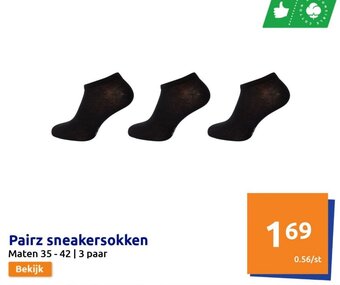 Action Pairz sneakersokken Maten 35-42 | 3 paar aanbieding