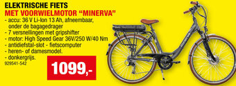 Hubo ELEKTRISCHE FIETS MET VOORWIELMOTOR MINERVA aanbieding
