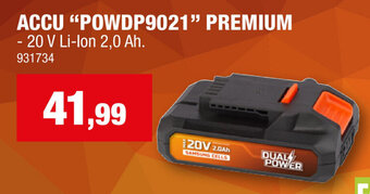 Hubo POWERPLUS ACCU POWDP9021 PREMIUM aanbieding