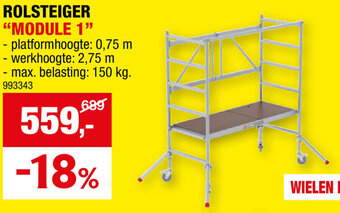 Hubo ROLSTEIGER MODULE 1 aanbieding