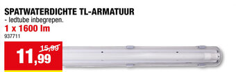 Hubo SPATWATERDICHTE TL-ARMATUUR 1 x 1600 lm aanbieding