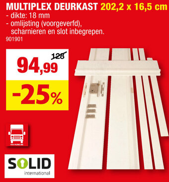 Hubo MULTIPLEX DEURKAST 202,2 x 16,5 cm aanbieding