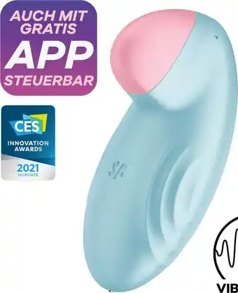 Satisfyer tropical tip - light blue blue/pink