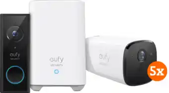 Coolblue Eufycam 2 pro 5-pack + video doorbell battery aanbieding
