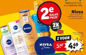 Kruidvat Nivea 2 x Creme blik 150ml aanbieding