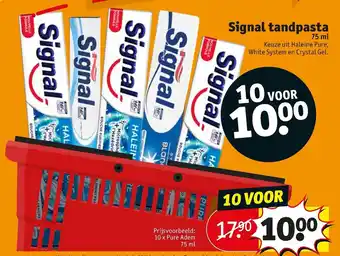 Kruidvat Signal tandpasta 75ml aanbieding